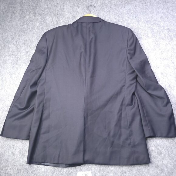 Hickey Freeman Bullock & Jones Blazer Sport Coat Wool Navy 42 R 2 Button - Picture 2 of 11